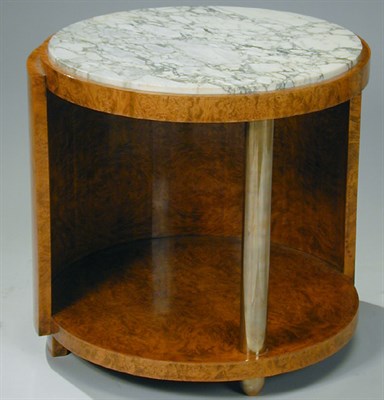 Lot 204 - Art Deco Marble and Amboyna Low Table The...