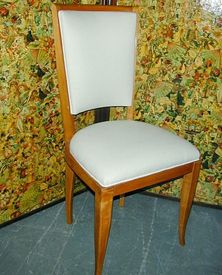 Lot 188 - Set of Six Art Deco Sycamore Dining Chairs...