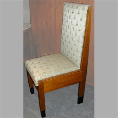 Lot 270 - Set of Four Art Deco Oak Dining Chairs Each...