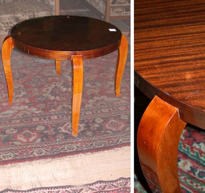 Lot 145 - Art Deco Mahogany and Stained Beechwood Low...