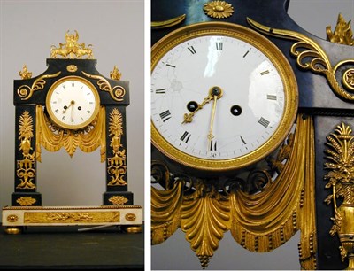 Lot 420 - Louis XVI Style Gilt-Bronze Marble Mantel...