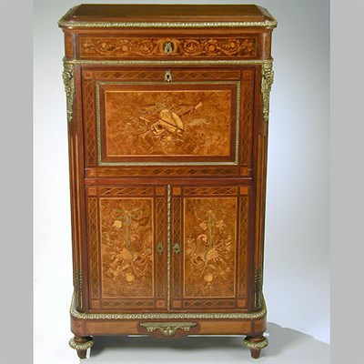 Lot 622 - Napoleon III Marquetry Inlaid Mahogany and...