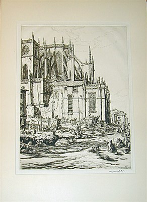 Lot 174 - Muirhead Bone THE APSE OF LEON CATHEDRAL,...