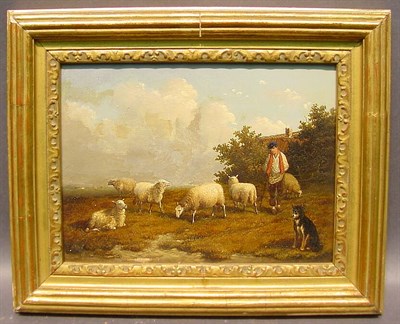 Lot 16 - Jacob van Dieghem Dutch, d. 1873 SHEPHERD WITH...