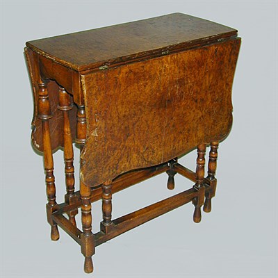 Lot 345 - Two Provincial George I Style Burl-Wood...