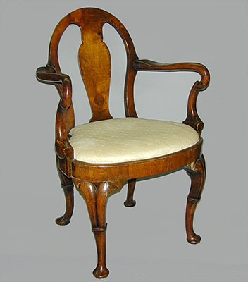 Lot 461 - George II Walnut Armchair