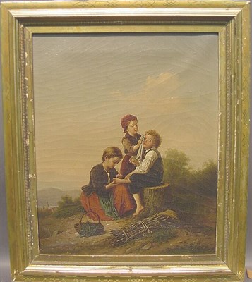 Lot 30 - German School 19th Century BRACE YOURSELF Oil...