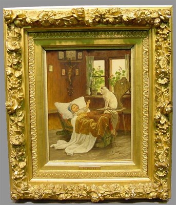 Lot 18 - Franciszek Streitt Polish, 1839-1890 CAT AND...