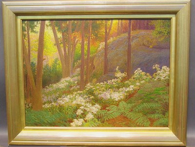 Lot 22 - Fischer 19th/20th Century FOREST IN SPRING...