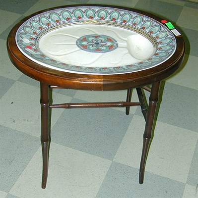 Lot 520 - English Ironstone Well and Tree Platter on Stand