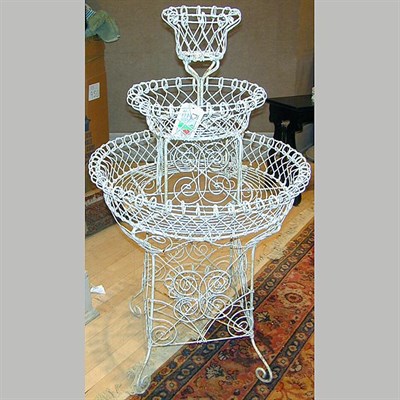 Lot 197 - Pair of Victorian Wirework Planters
