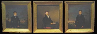 Lot 117 - British School Circa 1800 TWO YOUNG MEN IN A...