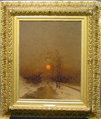 Lot 29 - Heinz Flockenhaus German, 1858-1921 WINTER...
