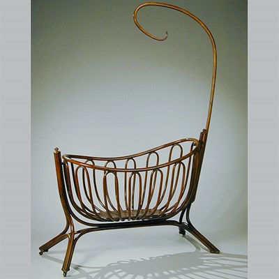 Lot 131 - Art Nouveau Bentwood Cradle Probably Thonet...
