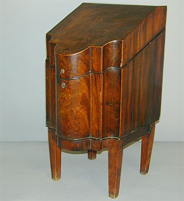 Lot 403 - Georgian Mahogany Knife Box on Later Stand