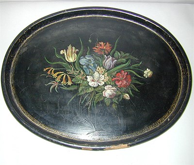 Lot 701 - Victorian Papier Mache Tray