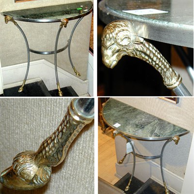 Lot 263 - Pair of Neoclassical Style Marble Top...