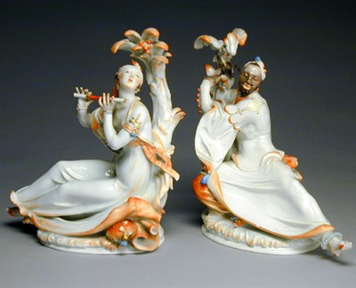 Lot 269 - Pair of Meissen Porcelain Figures Designed by...