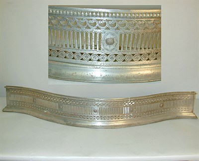 Lot 450 - George III Style Steel Fire Fender