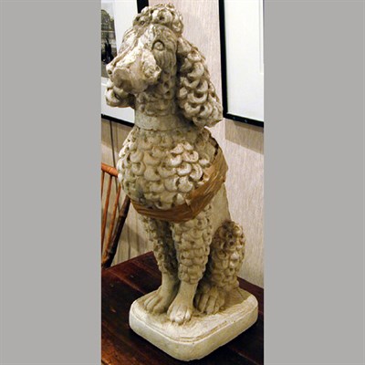 Lot 104 - Cast Stone Poodle