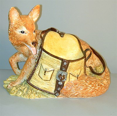 Lot 254 - Continental Faience Figure of a Fox