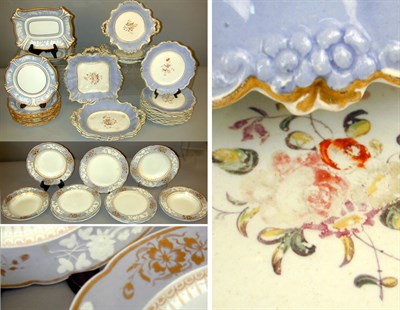 Lot 350 - Assembled English Porcelain Dinner Service...