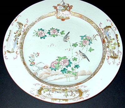 Lot 283 - Pair of Chinese Export Porcelain Chargers with...