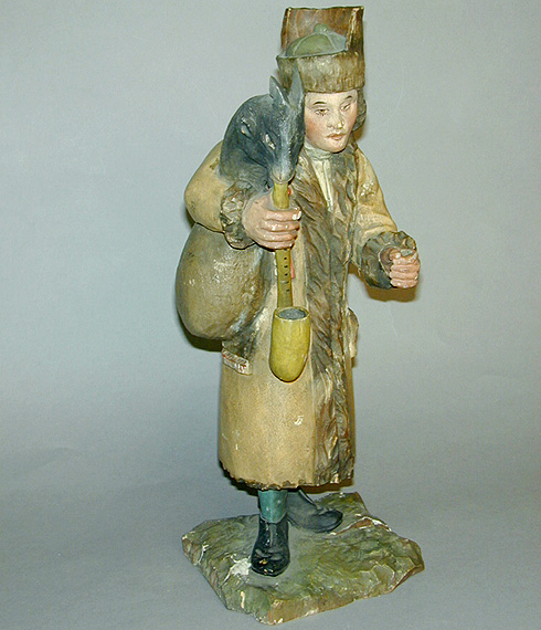 Lot 229 - Eastern European Polychrome Decorated Carved...