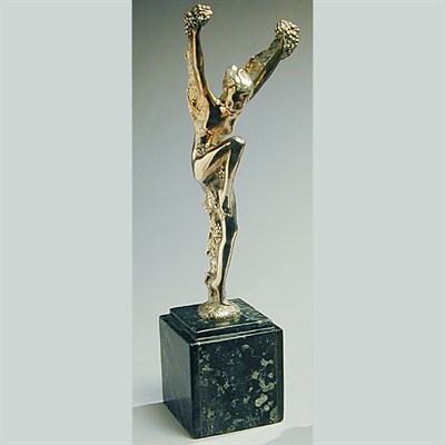 Lot 235A - Art Deco Silvered Bronze Sculpture