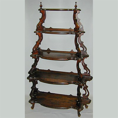 Lot 122 - Victorian Mahogany Five-Tier Etagere