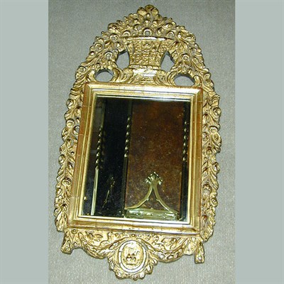 Lot 412 - Italian Rococo Style Gilt Carved Wood Mirror