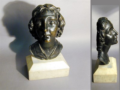 Lot 249 - Bronze Bust of an Angel After Matteo Cividale,...
