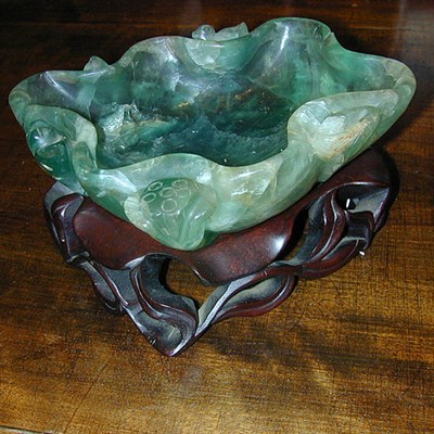 Lot 247 - Chinese Hardstone Bowl on Stand