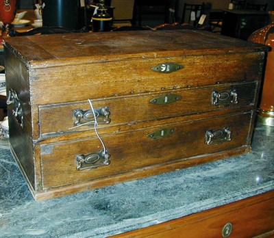 Lot 218 - Victorian Oak Collector's Chest