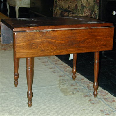 Lot 106 - Two Federal Style Pine Miniature Drop Leaf Tables