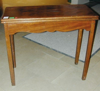 Lot 187 - George III Style Mahogany Fold-Over Table