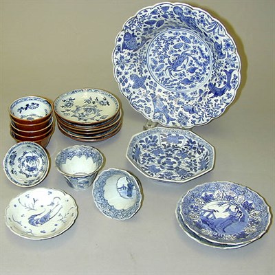 Lot 273 - Group of Chinese Blue and White Export...