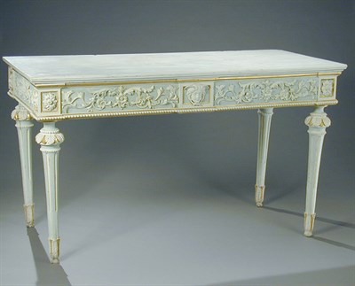 Lot 485 - Italian Neoclassical Style Painted Console The...