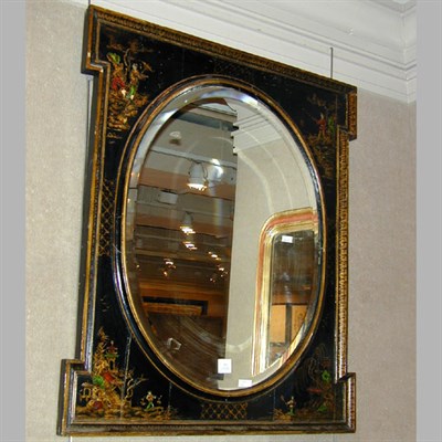 Lot 533 - Regency Style Chinoiserie Decorated Mirror