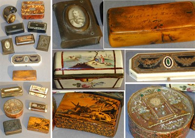 Lot 297 - Miscellaneous Group of Continental Snuff Boxes...