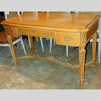 Lot 308 - Louis XVI Style Maple Writing Desk
