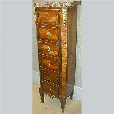 Lot 401 - Louis XVI Style Marble Top Gilt-Bronze Mounted...
