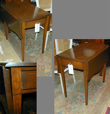 Lot 307 - Pair of Georgian Style Mahogany Pembroke Tables