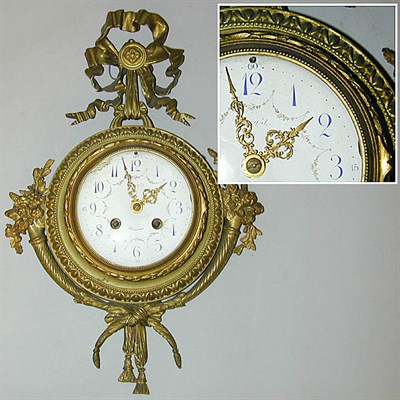 Lot 422 - Louis XV Style Gilt-Bronze Cartel Clock The...