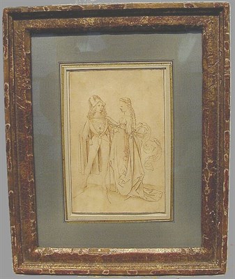 Lot 2 - Manner of Israel van Meckenem COURTING COUPLE...