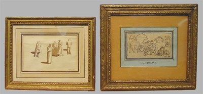 Lot 28 - Jean-Louise Demarne French, 1744-1829 FIGURES...