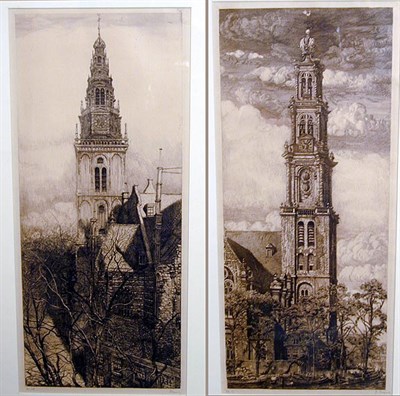 Lot 53 - Peter Dupont [CHURCH VIEWS] Two etchings,...