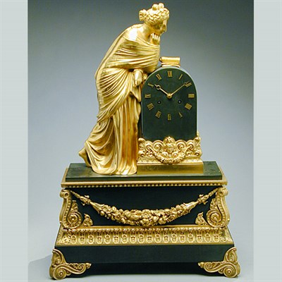 Lot 440 - Napoleon III Gilt and Patinated-Bronze Figural...