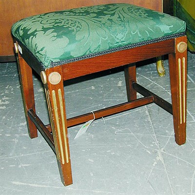 Lot 497 - Pair of Empire Style Parcel Gilt Mahogany...