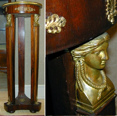 Lot 667 - Empire Style Gilt-Bronze Mounted Mahogany...